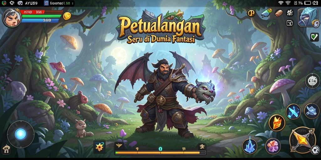 Gameplay AYU89 menampilkan petualangan seru di dunia fantasi.