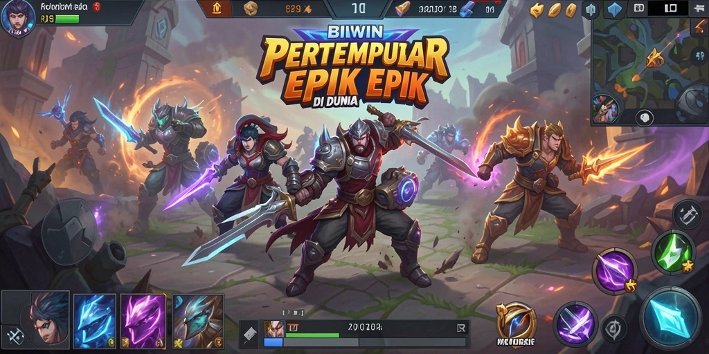 Tampilan gameplay seru dan karakter unik di BIWIN.