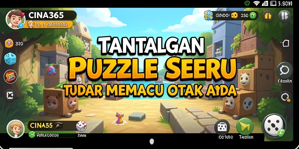 Tampilan gameplay CINA365 yang menantang dan seru dalam menyelesaikan puzzle.
