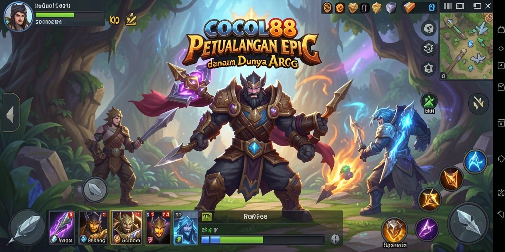 Screenshot gameplay COCOL88 yang menunjukkan pertarungan mendebarkan.