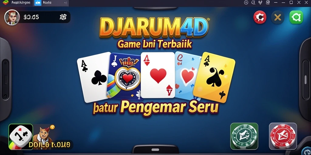Screenshot gameplay DJARUM4D menampilkan aksi seru dalam bermain domino.