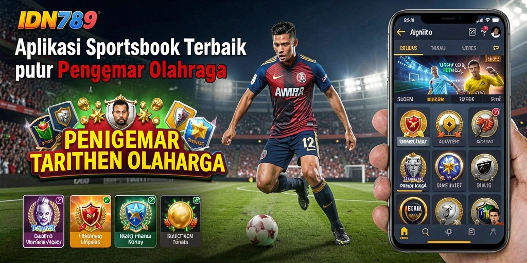 Tampilan utama IDN789 dengan berbagai pilihan taruhan olahraga.