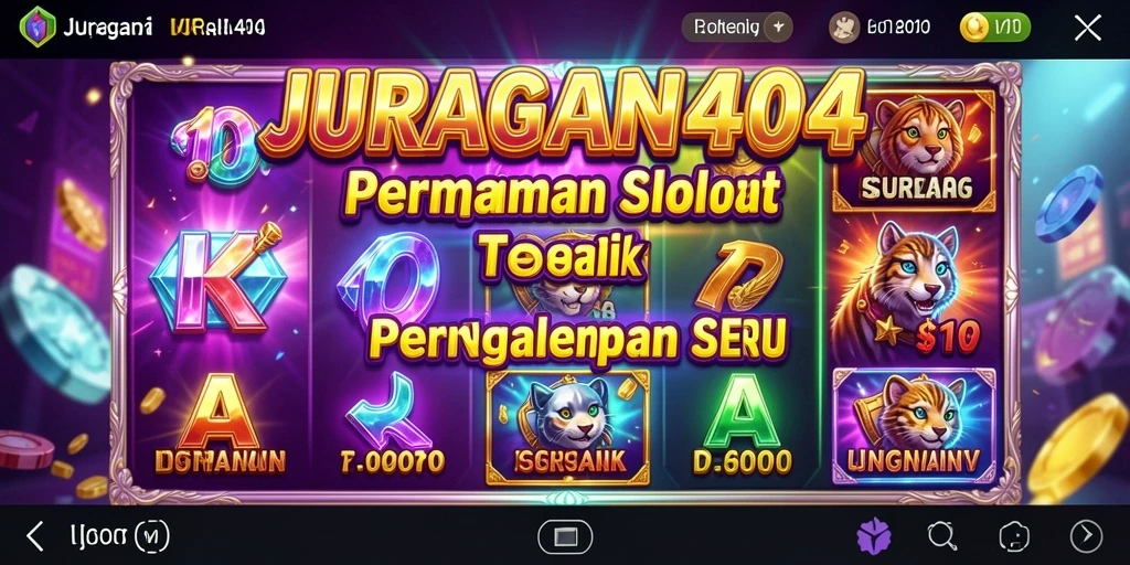 Tangkapan layar gameplay JURAGAN404 yang menampilkan keseruan permainan Slot.