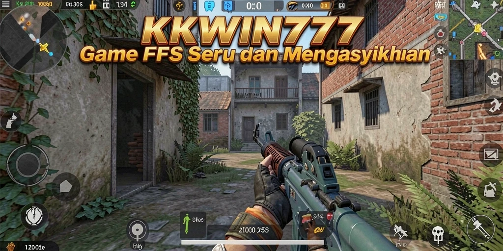 Screenshot gameplay KKWIN777 menampilkan aksi seru dalam pertempuran FPS.
