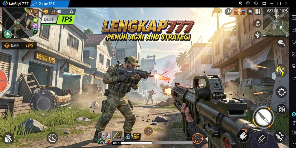 Tampilan gameplay LENGKAP777 yang menegangkan di medan pertempuran.