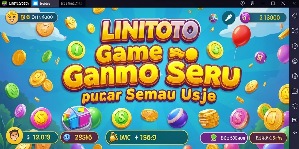 Tampilan gameplay LINITOTO yang menarik dan interaktif dalam permainan Bingo.
