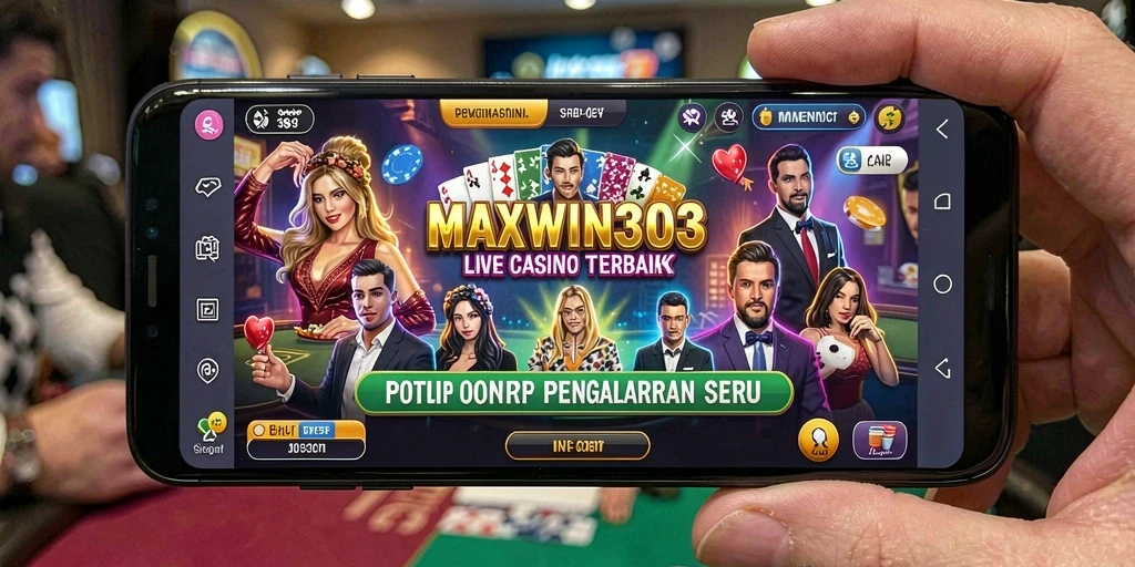 Tampilan gameplay Live Casino yang menarik di MAXWIN303.