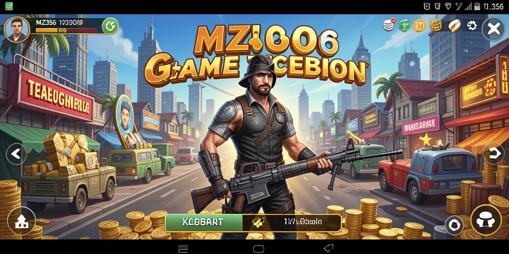 Tampilan gameplay MZ356 yang mendebarkan saat membangun bisnis.