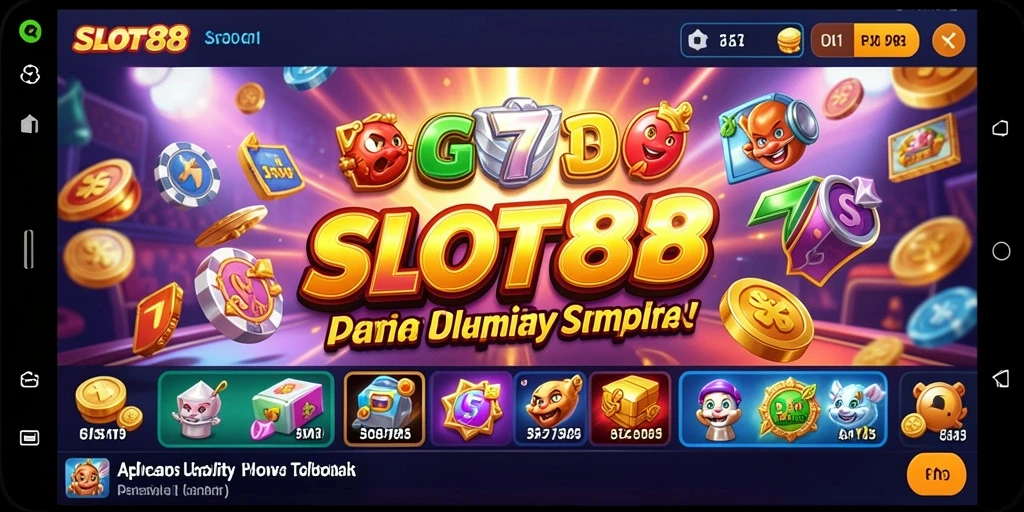 Screenshot utama SLOT88 menampilkan antarmuka aplikasi Utility yang menarik.