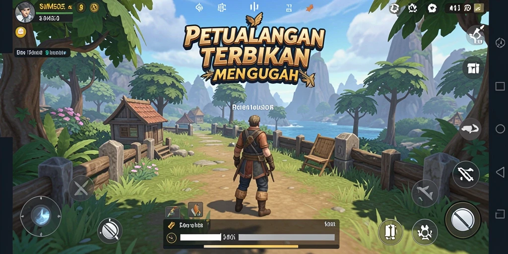 Tampilan menakjubkan dari gameplay SM605 di dunia terbuka.