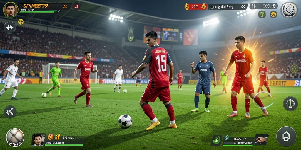 Tampilan menakjubkan dari gameplay SPINBET99 yang penuh aksi olahraga.