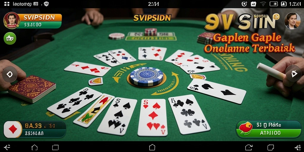 Screenshot gameplay SVIPSIDN menampilkan keseruan bermain Gaple.