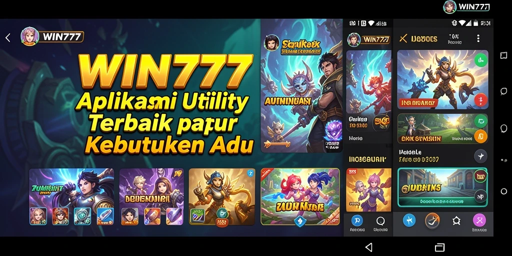 Screenshot tampilan antarmuka aplikasi WIN777 yang memudahkan pengguna.