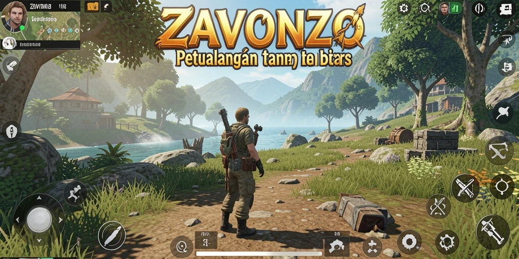 Tampilan gameplay menakjubkan di dunia terbuka ZAVONZO.
